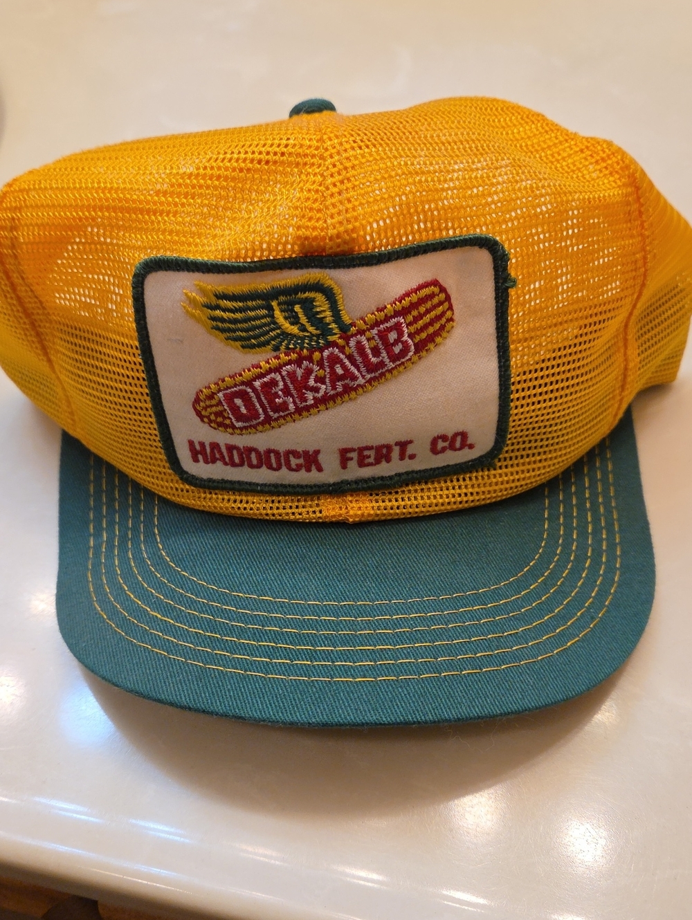 Yellow & Green Mesh Trucker Hat